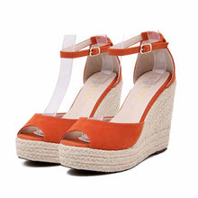 Superior QualitySummer style comfortable Bohemian Wedges Women sandals for Lady shoes high platform open toe flip flops Plus