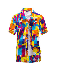 Mens Hawaiian Shirt Male Casual camisa masculina  Printed Beach Shirts Short Sleeve brand clothing Free Shipping Asian Size 4XL