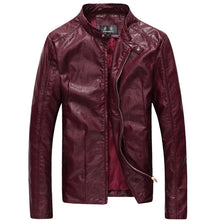 Contemporary Faux Skin Leather Coat