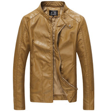 Contemporary Faux Skin Leather Coat