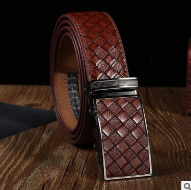 Men's Faux Leather Automatic Buckle Belts