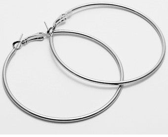 Big Gold Hoop Earrings Basketball Brincos Round Silver Large Circle Party Earrings for Women