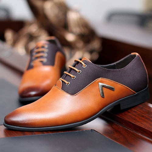 Oxford Lace-Up Soft Leather Office Shoes
